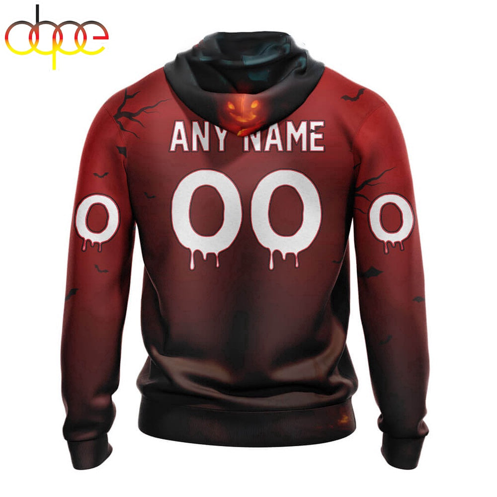 Custom Name And Number New York Jets Horror Terrifier Ghoulish Halloween Day Hoodie