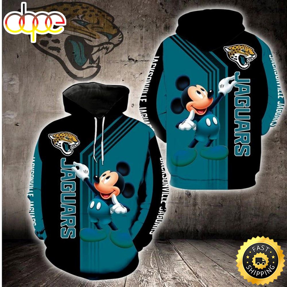 Disney Mickey Jacksonville Jaguars Nfl Gift For Fan 3d All Over Print Shirt