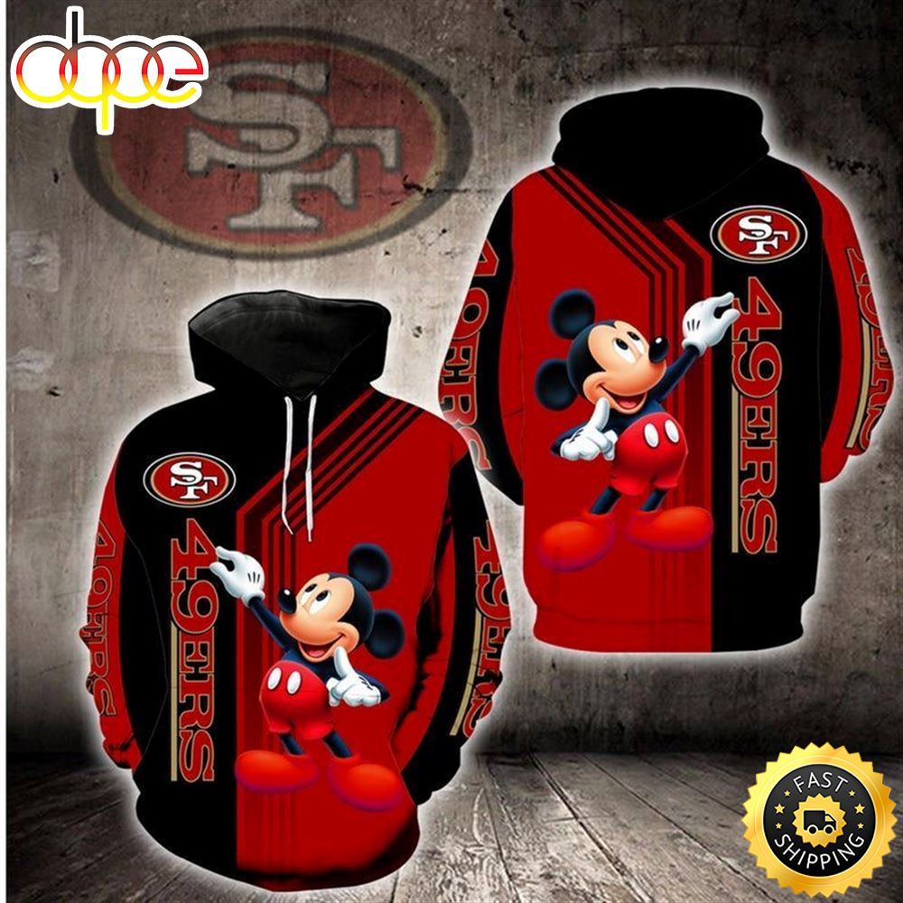 Disney Mickey San Francisco 49ers 20 Nfl Gift For Fan 3d All Over Print Shirt