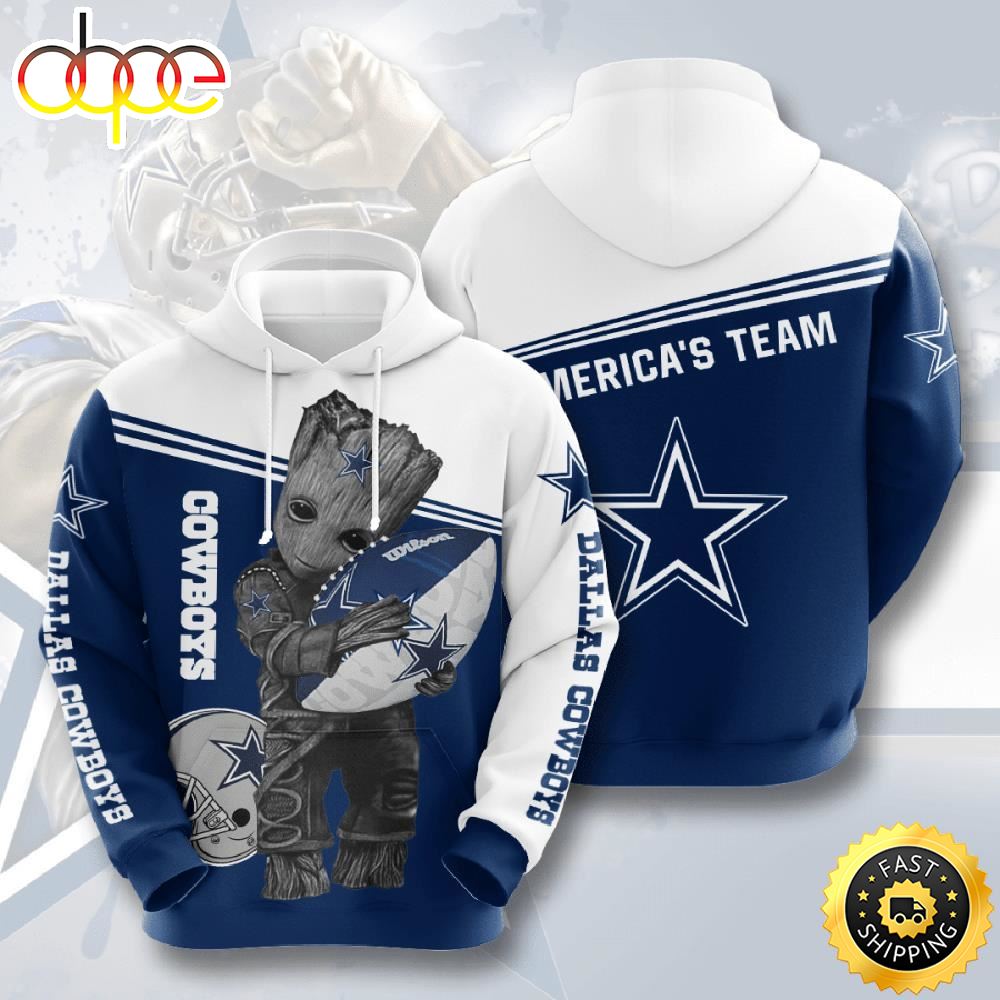Groot Hold Dallas Cowboys 3d Hoodie For Men For Women All Over Printed Hoodie