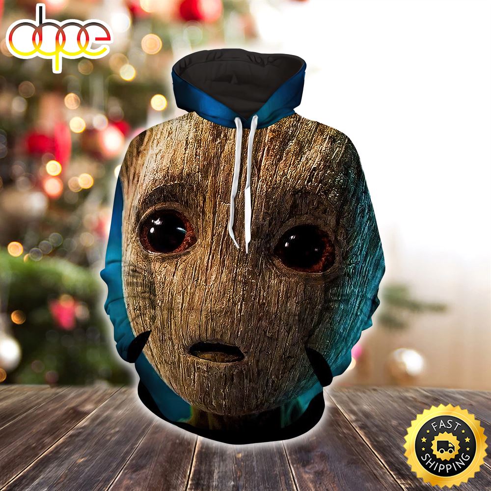 Guardians of the Galaxy Emotional Cute Baby Groot Marvel Christmas All Over Print Shirt
