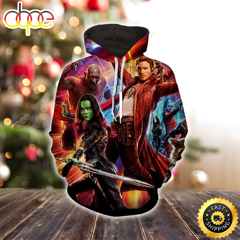 Guardians of the Galaxy Star-Lord Gamora Perfect Team Cool Marvel Christmas All Over Print Shirt