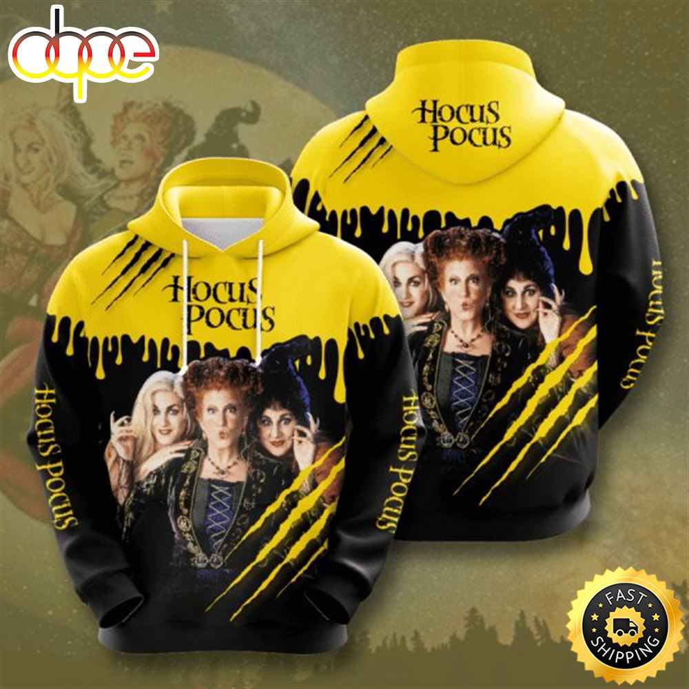 Hocus Pocus Halloween Design Gift For Fan Custom 3d All Over Printed Hoodie