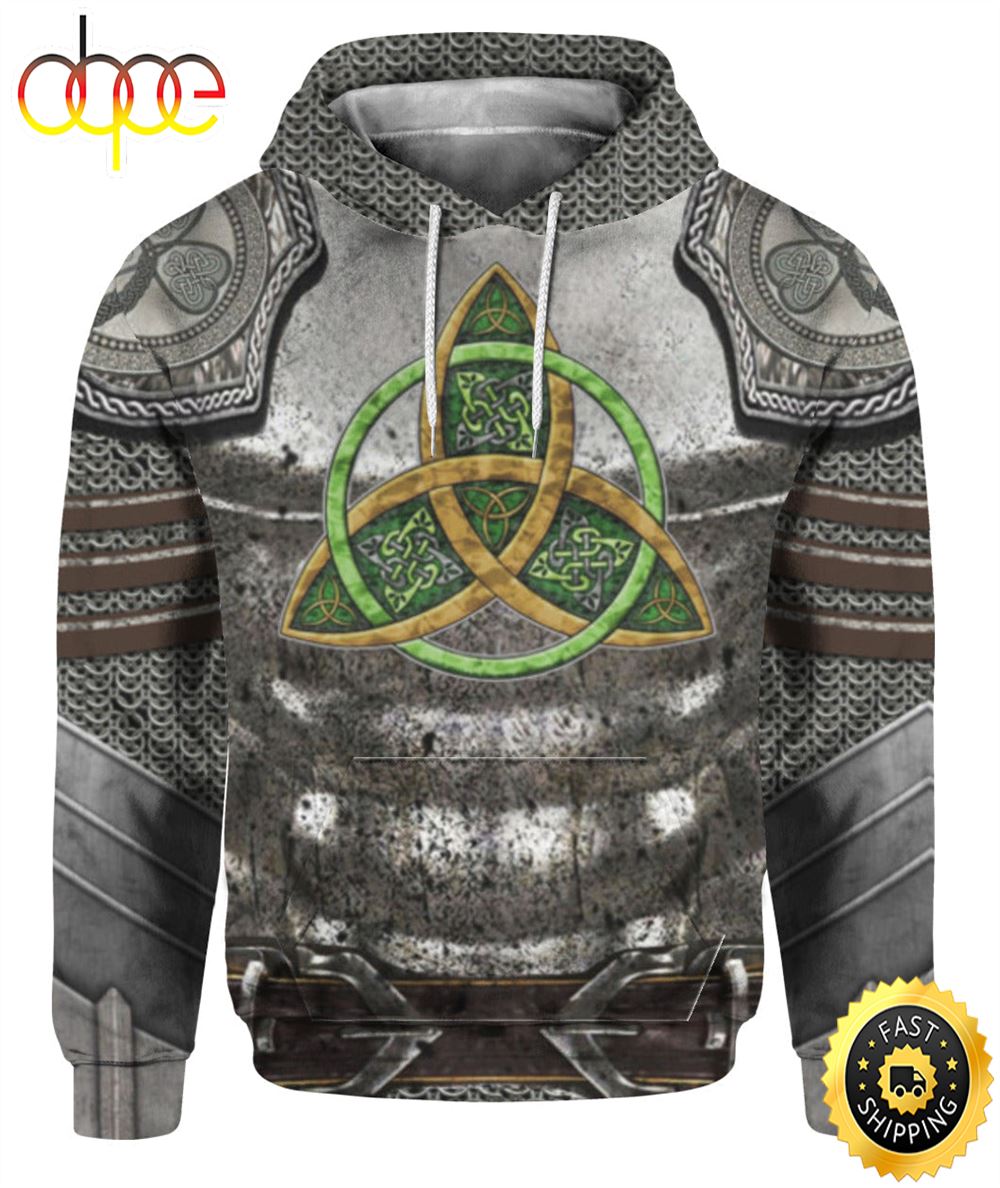 Irish Armor Knight Warrior Patrick's Day All Over Print For Men And Women Shirt