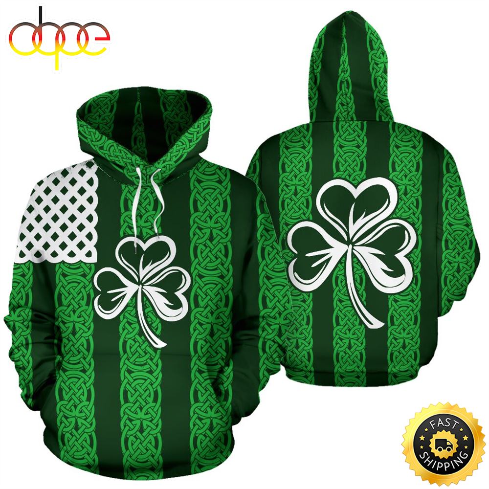 Irish Full Hoodie Flag St.Patricks Day All Over Print Shirt