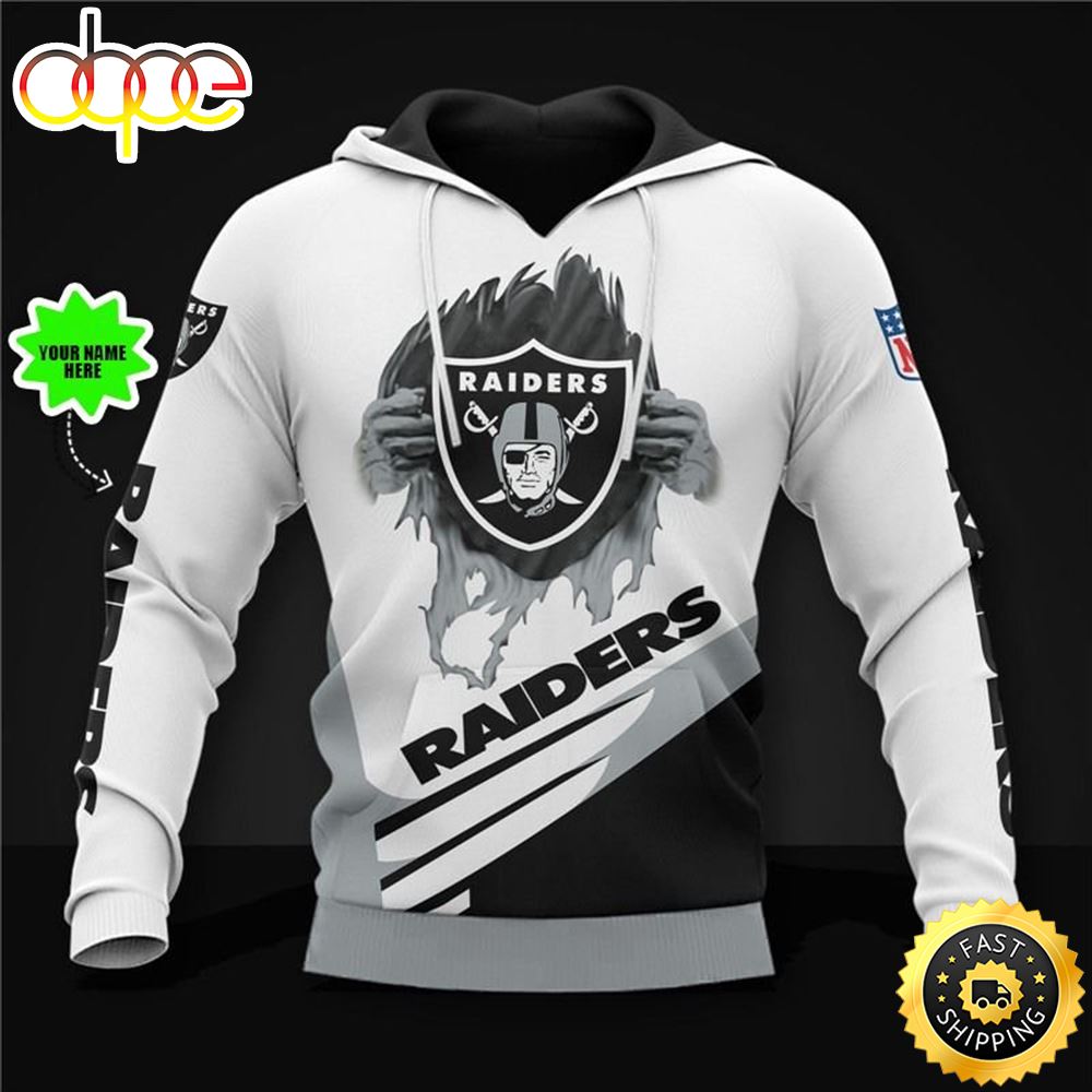 Las Vegas Raiders NFL Personalized 3D Hoodie