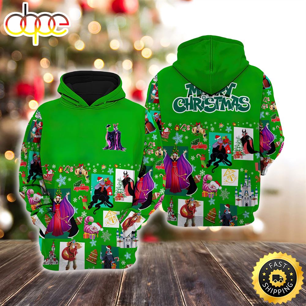 Maleficent Christmas Disney Christmas Hoodie All Over Print Shirts