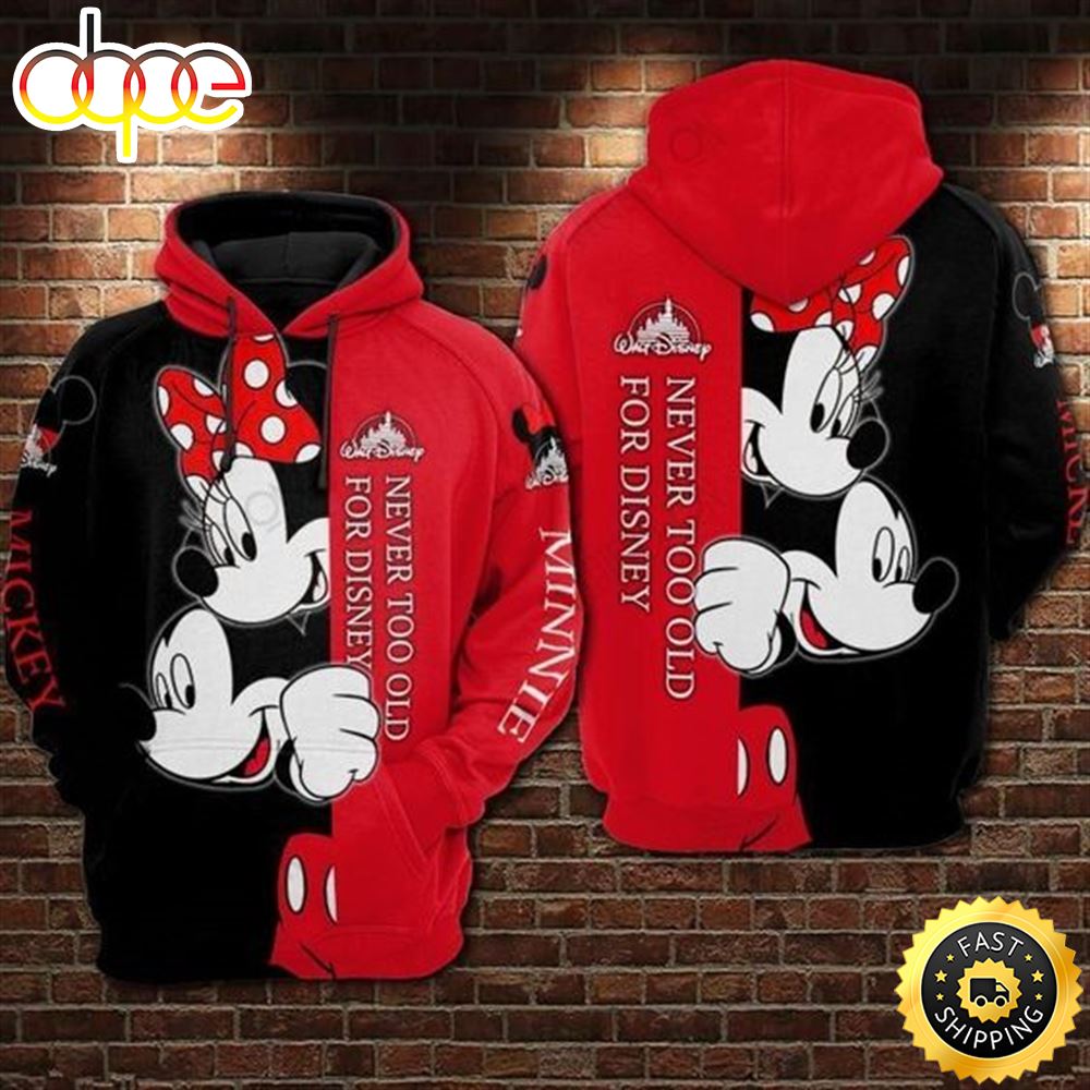 Mickey Mouse All Over Print 3d Halloween Hoodie