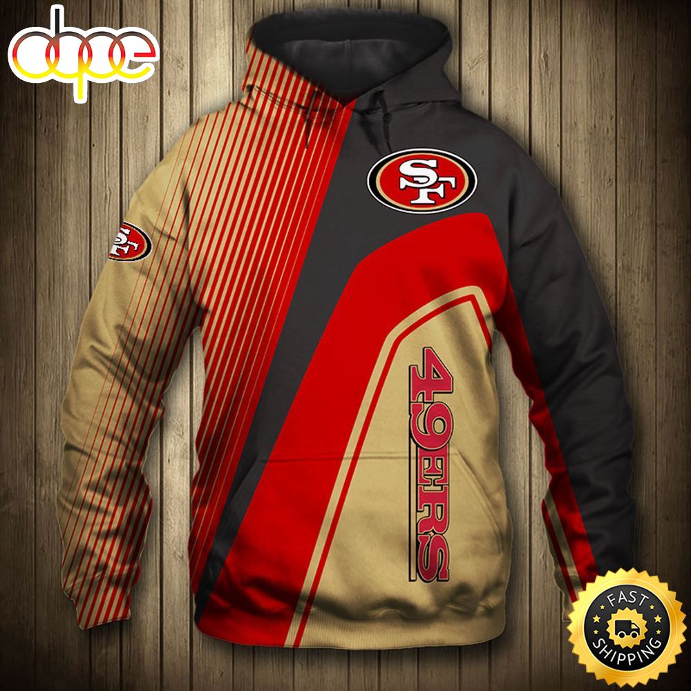 N.F.L.San Francisco 49ers Logo Pullover Hoodies 3d Shirt
