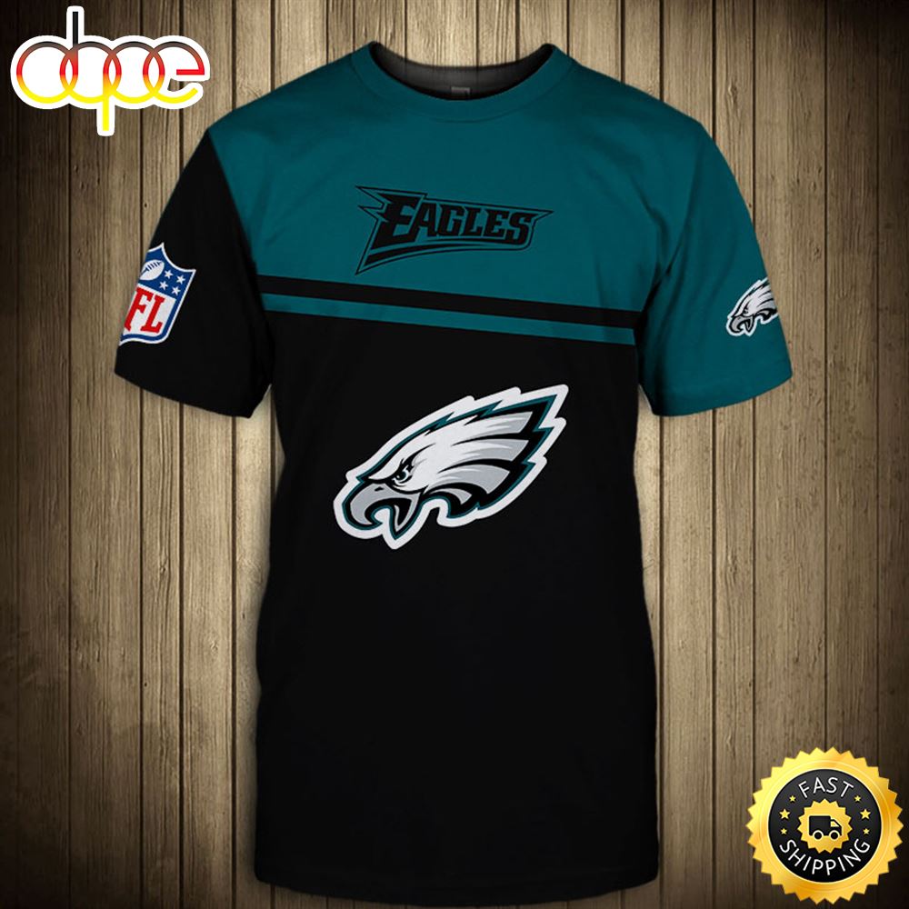 N.F.L Eagles &amp; NFL Logo 3D T-shirt All Over Print Shirt