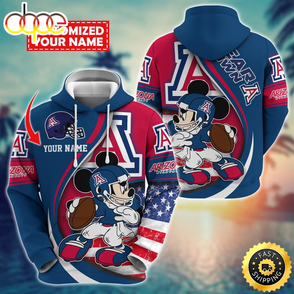 NCAA Arizona Wildcats Mickey Custom Hoodie Trending Shirt