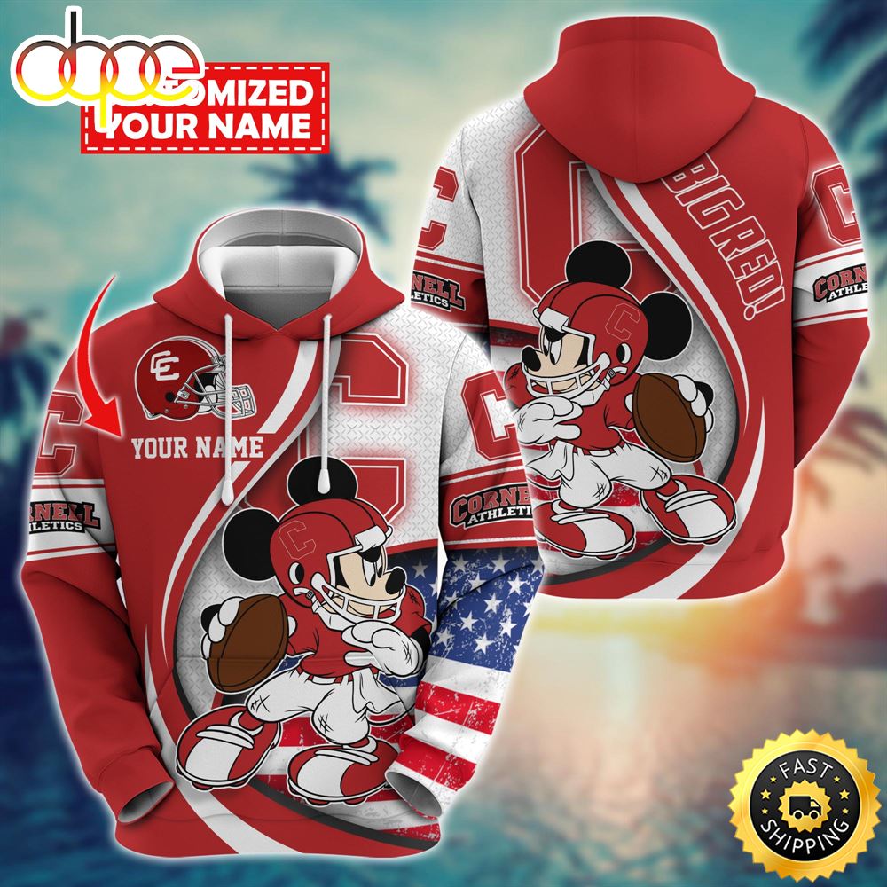 NCAA Cornell Big Red Mickey Custom Hoodie Trending Shirt