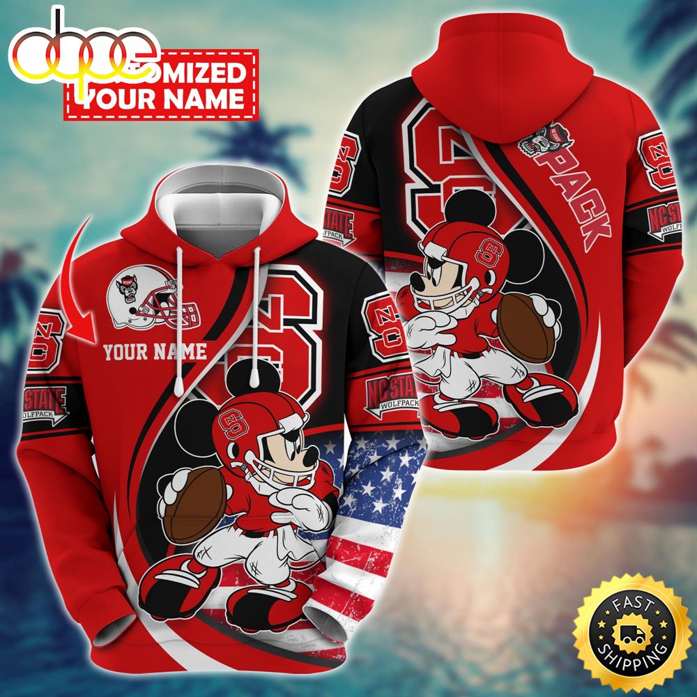 NCAA NC State Wolfpack Mickey Custom Hoodie Trending Shirt