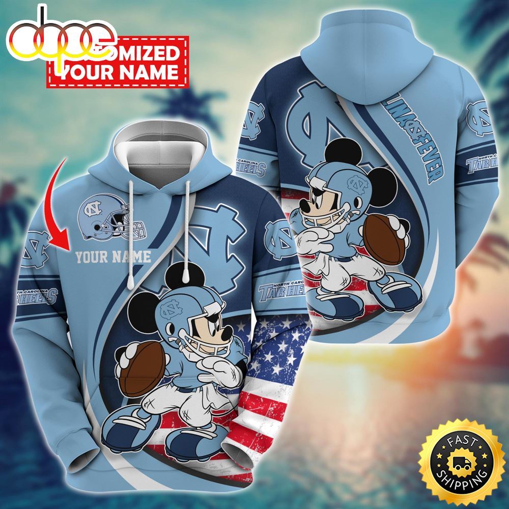 NCAA North Carolina Tar Heels Mickey Custom Hoodie Trending Shirt