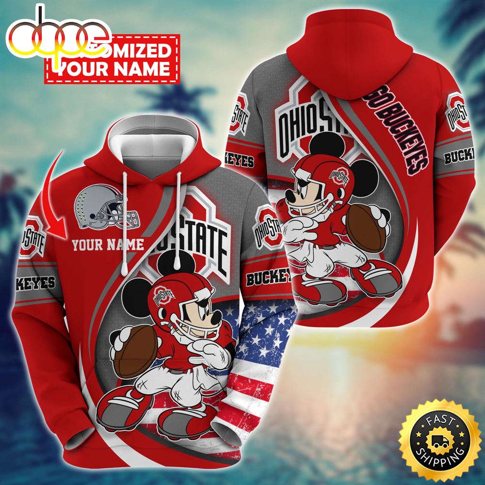 NCAA Ohio State Buckeyes Mickey Custom Hoodie Trending Shirt
