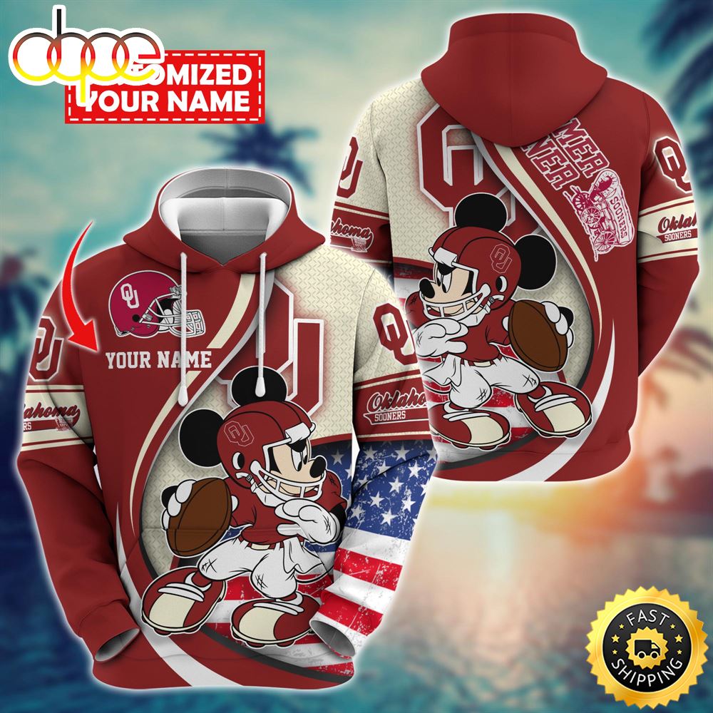 NCAA Oklahoma Sooners Mickey Custom Hoodie Trending Shirt