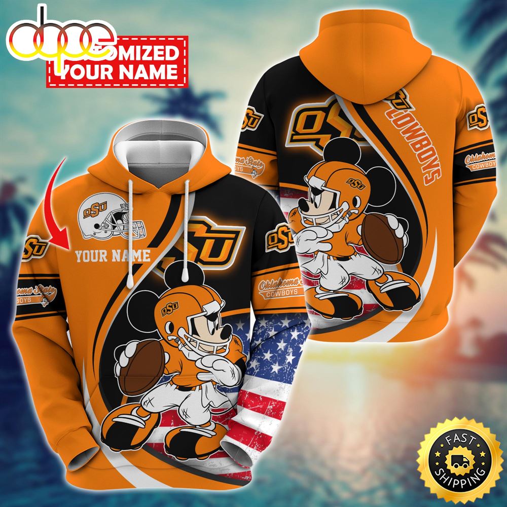 NCAA Oklahoma State Cowboys Mickey Custom Hoodie Trending Shirt