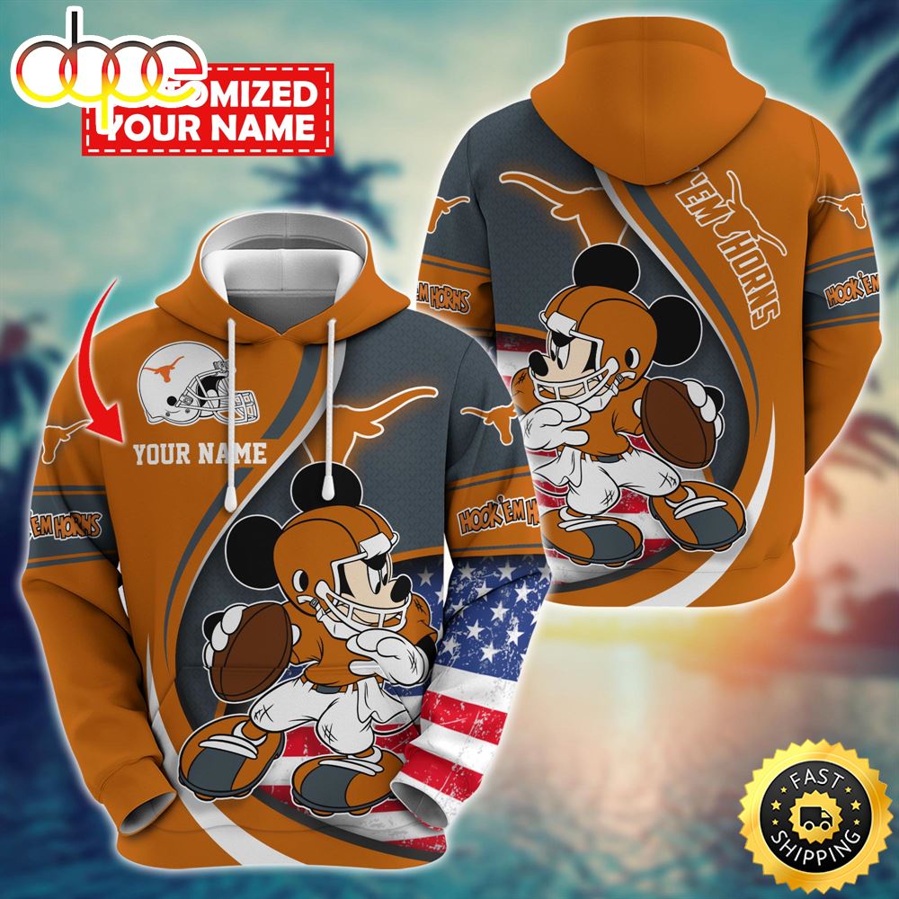 NCAA Texas Longhorns Mickey Custom Hoodie Trending Shirt