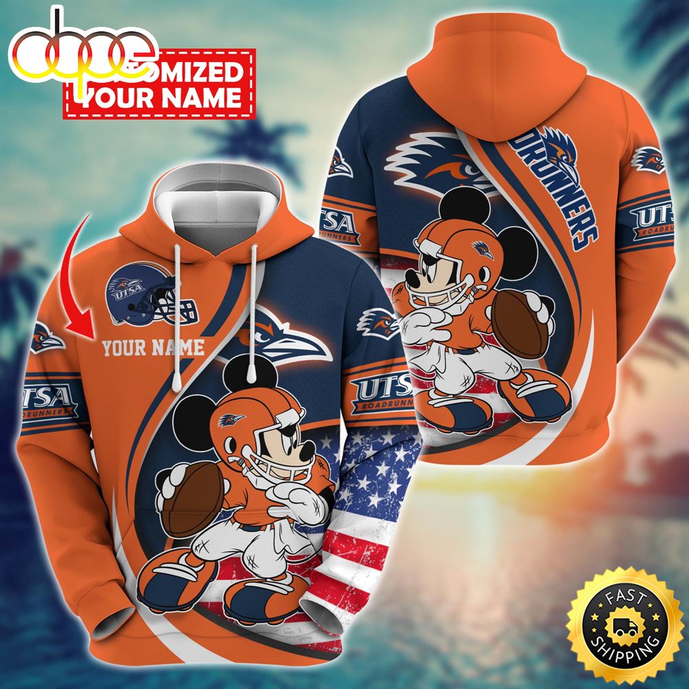 NCAA UTSA Roadrunners Mickey Custom Hoodie Trending Shirt