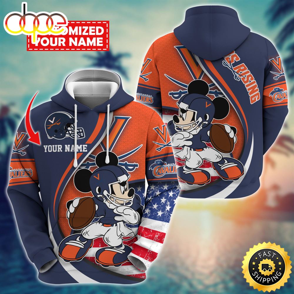 NCAA Virginia Cavaliers Mickey Custom Hoodie Trending Shirt