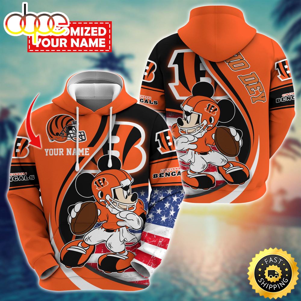 NFL Cincinnati Bengals Mickey Custom Hoodie Trending Shirt