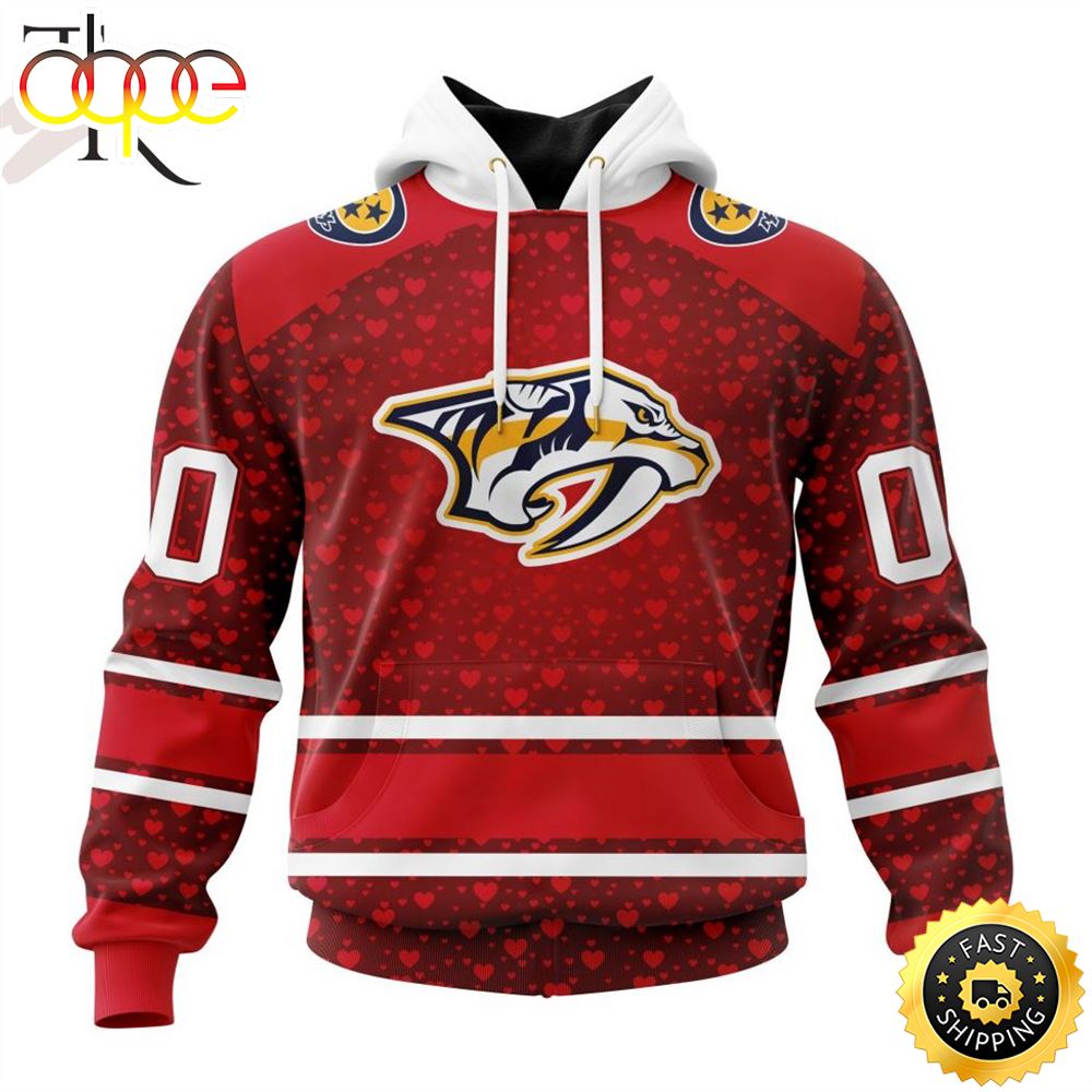 NHL Nashville Predators Special Gift For Valentines Day Hoodie