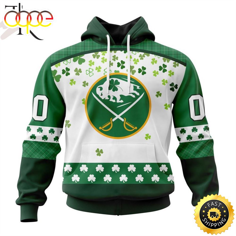 Personalized NHL Buffalo Sabres Special Design For St. Patrick Day Hoodie