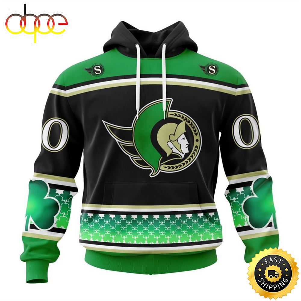 Personalized NHL Ottawa Senators Specialized Hockey Celebrate St Patrick's Day Hoodie