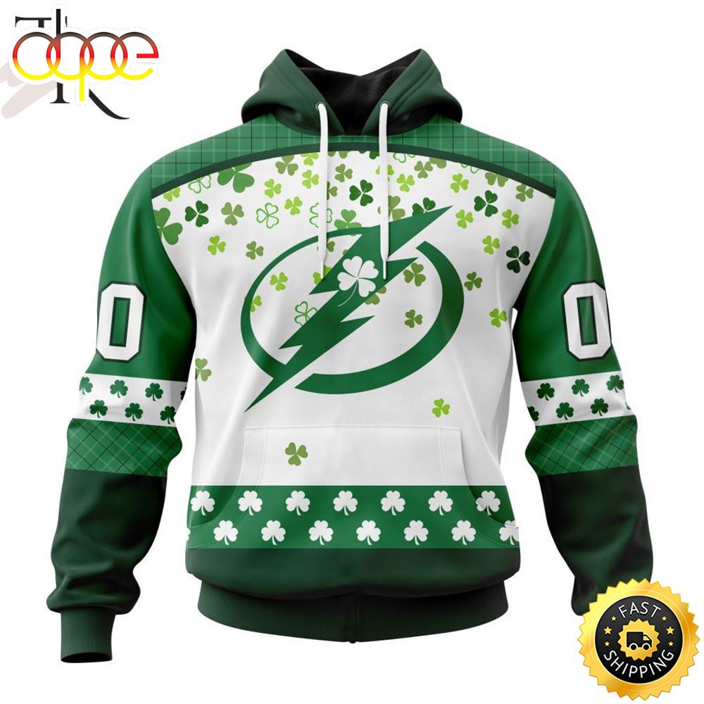 Personalized NHL Tampa Bay Lightning Special Design For St. Patrick Day Hoodie