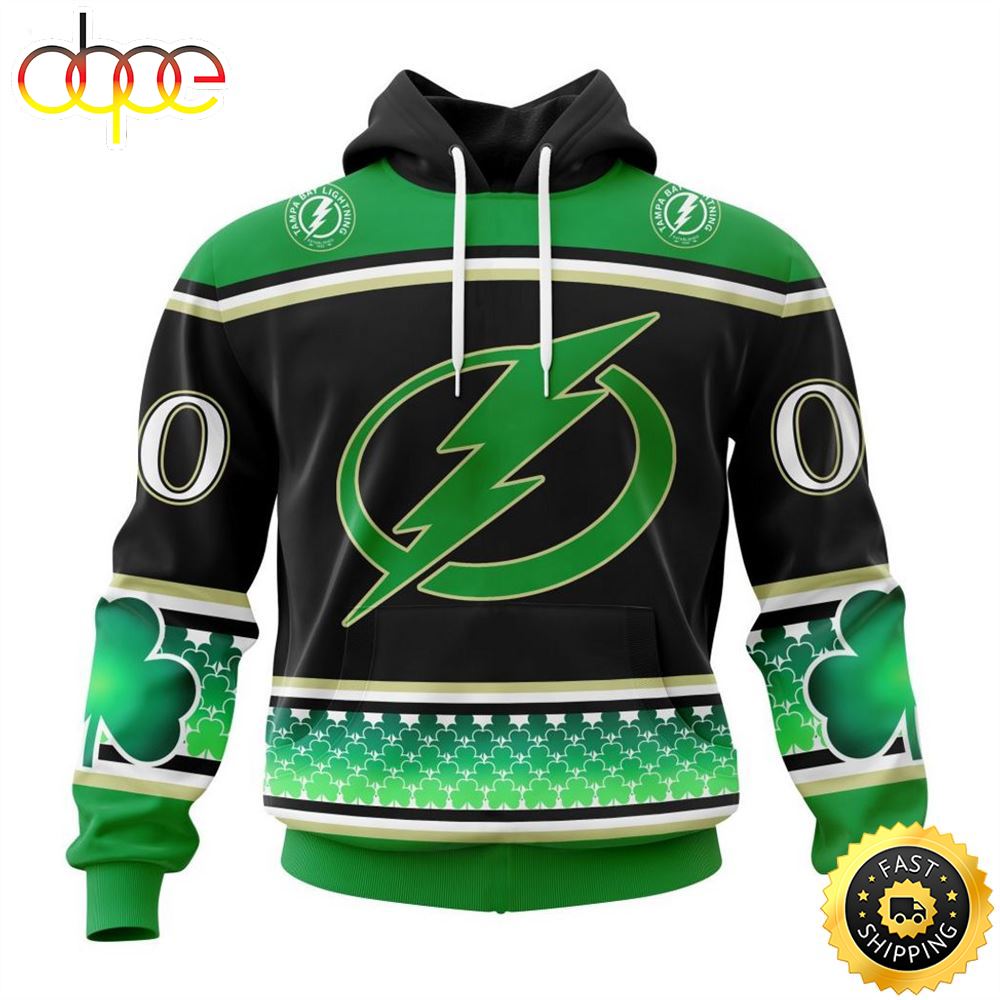 Personalized NHL Tampa Bay Lightning Specialized Hockey Celebrate St Patrick's Day Hoodie