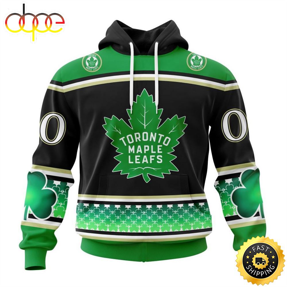 Personalized NHL Toronto Maple Leafs Specialized Hockey Celebrate St Patrick's Day Hoodie