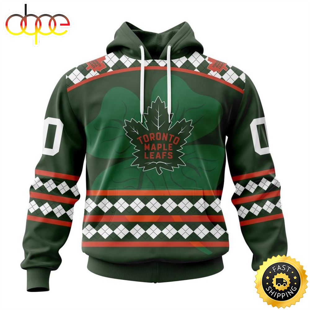 Personalized NHL Toronto Maple Leafs Specialized Unisex Kits Hockey Celebrate St Patrick's Day Hoodie