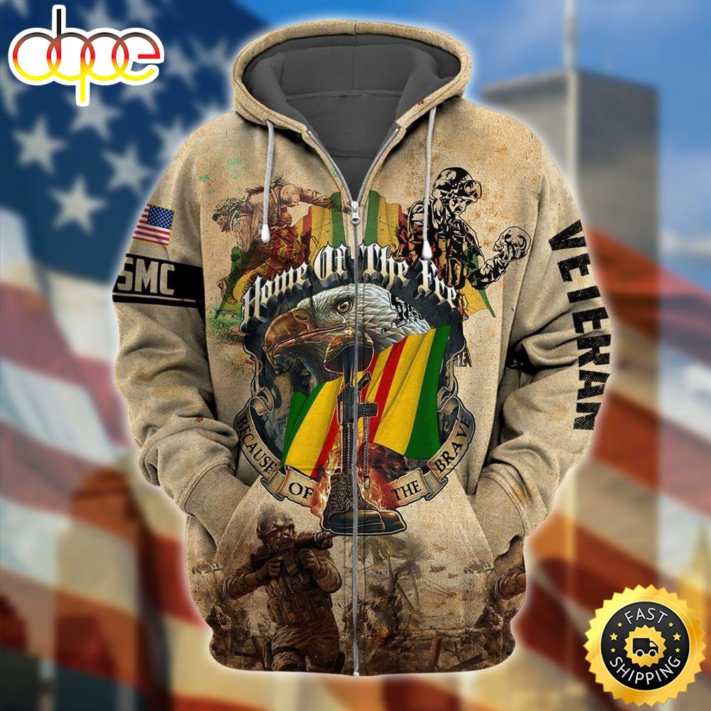 Premium VietNam Veteran Zip Hoodie