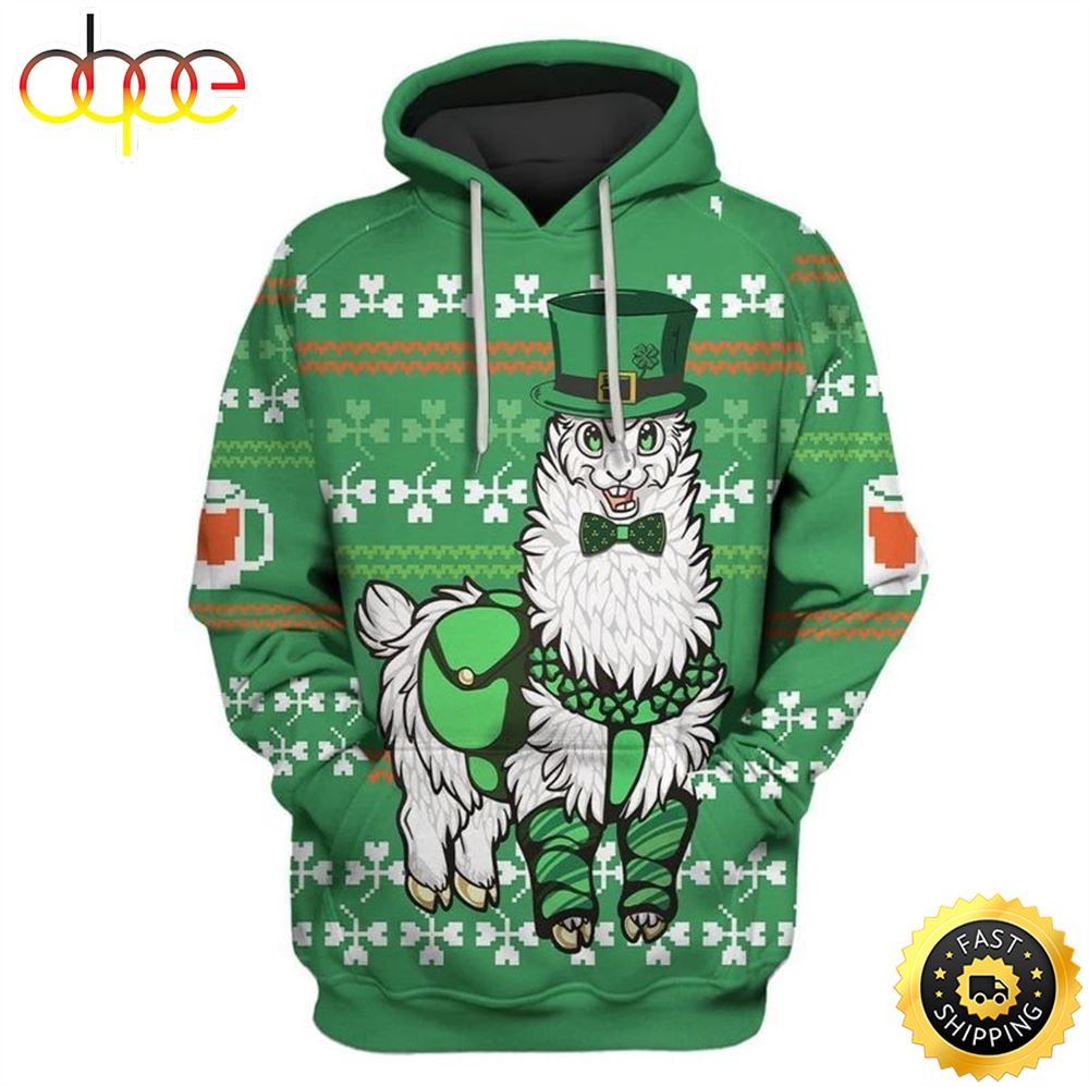 Sheep St. Patricks Day Happy Patrick's Day 3d Hoodie All Over Print Shirt