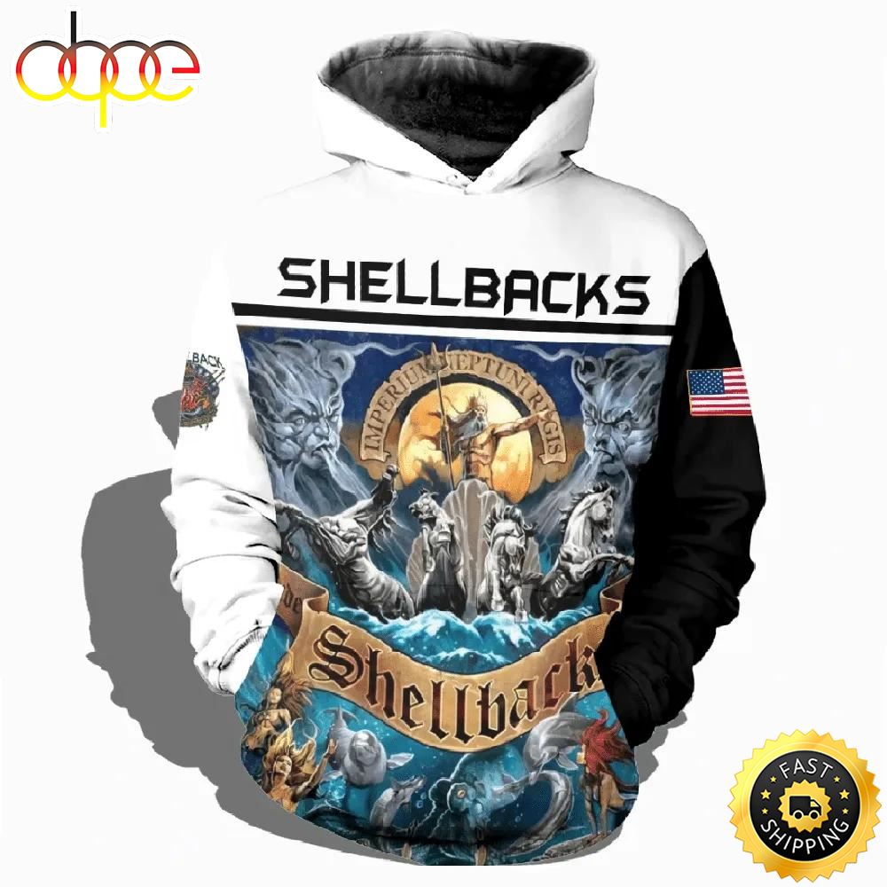 Veteran United States Navy USN Shellbacks 3D Hoodie All Over Printed