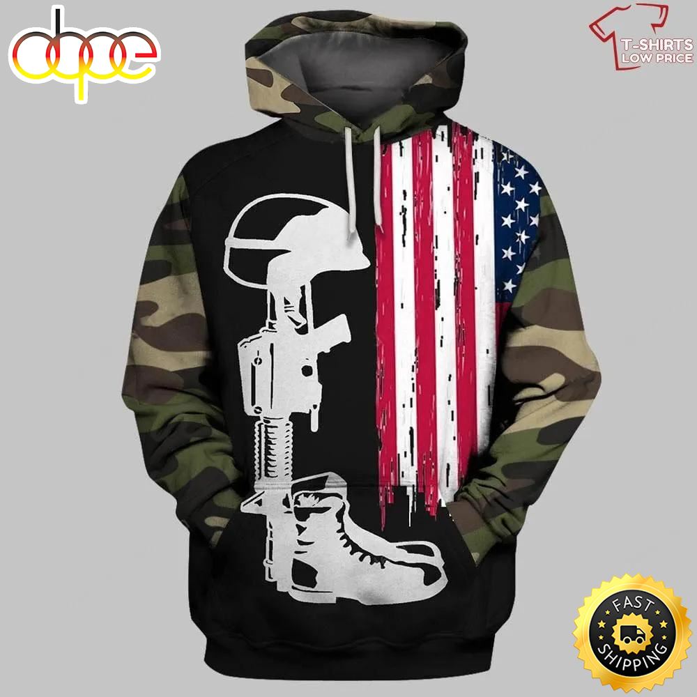 Vietnam War Veteran 1959-1975 3D Hoodie