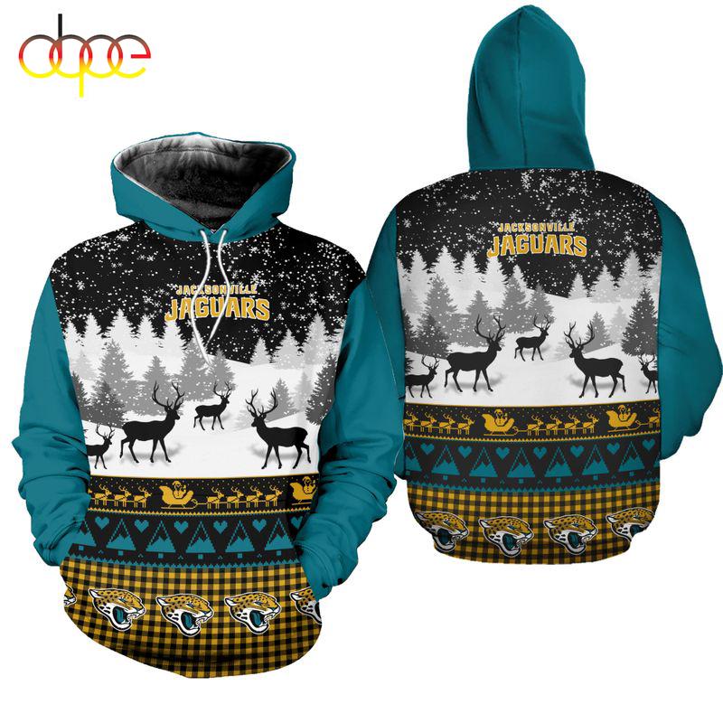 NFL Jacksonville Jaguars 3D All Over Print Hoodie Shirt Gift For Xmas